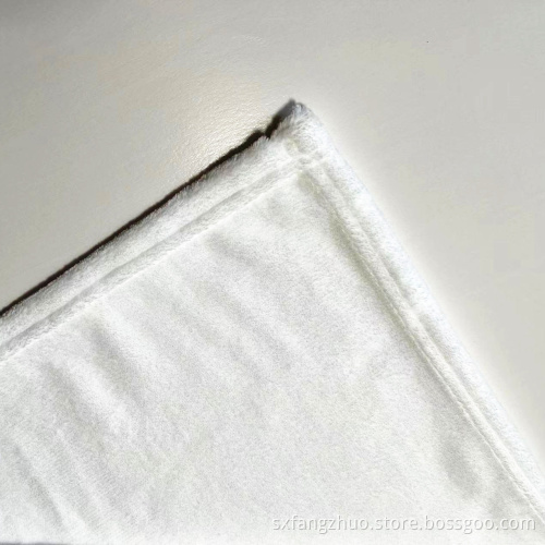 50*60inch 280gsm polyester soft flannel custom white sublimation blank blankets